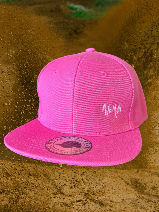 6 Inch Panel Snap Back Cap - Pink
